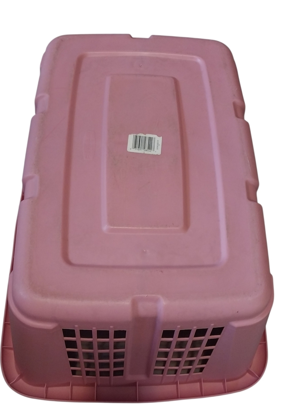 Vintage 1994 Retro Rubbermaid Laundry Basket 2854 Mauve Pink Hamper Rectangular - Picture 11 of 13
